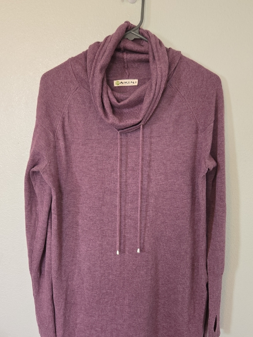 Dakini | Purple Cowl Neck Knit Sweater Size S/M